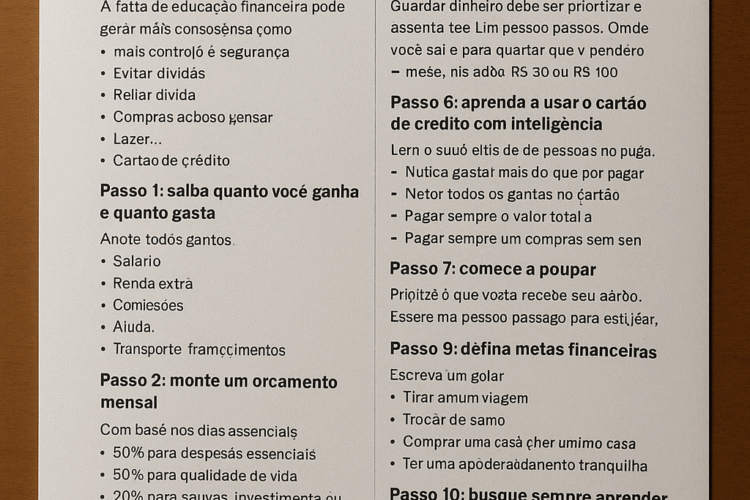 Finanças para iniciantes